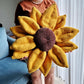 Regular and Mini Summer Sunflower Pillow PATTERN Bundle