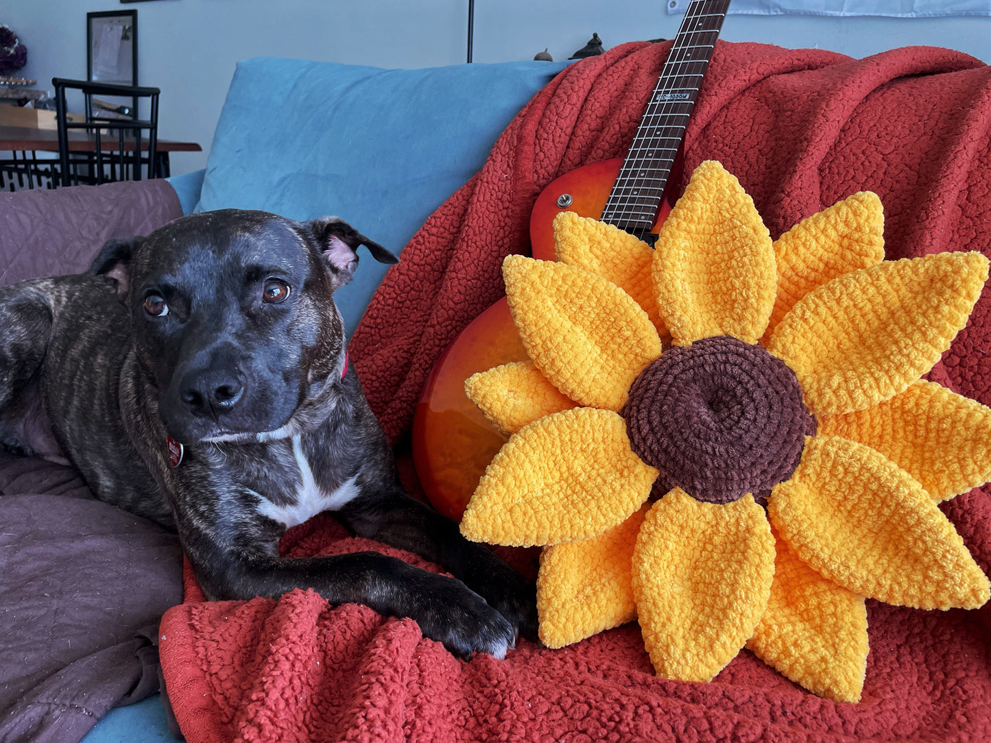 Regular and Mini Summer Sunflower Pillow PATTERN Bundle