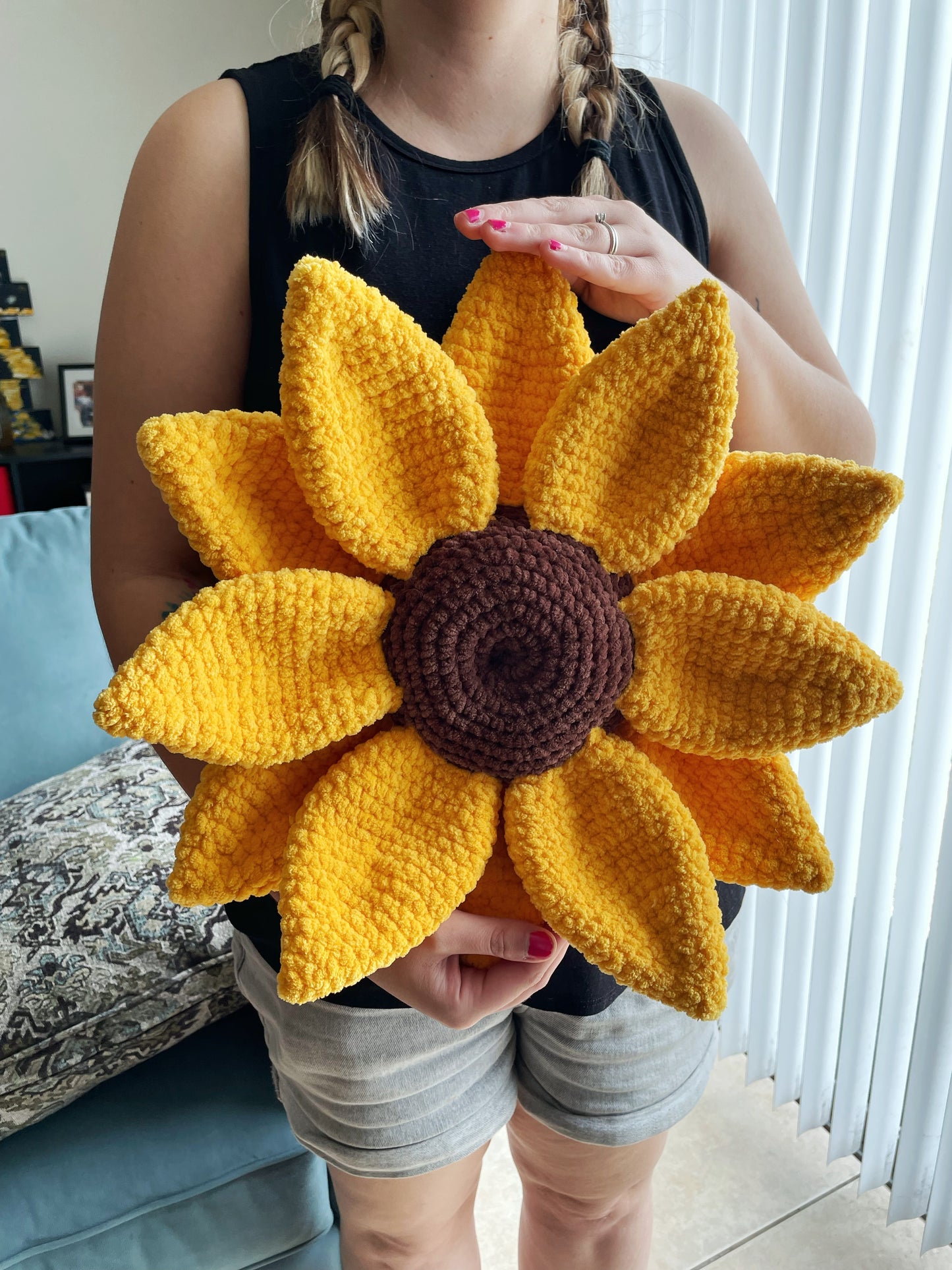 Mini Summer Sunflower Pillow